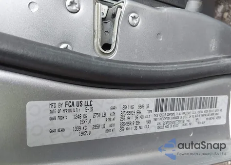 2019 Dodge Journey Gt Awd z USA, uszkodzony, nr VIN 3C4PDDEGXKT785178